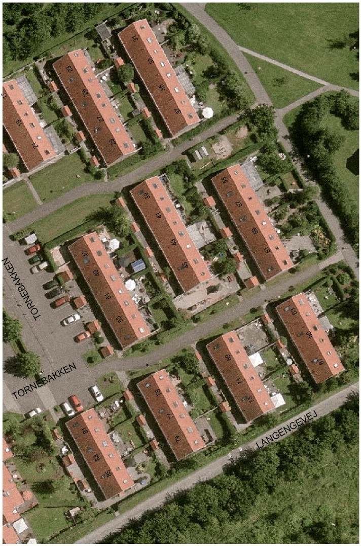 Luftfoto af
              Tornebakken 47-85